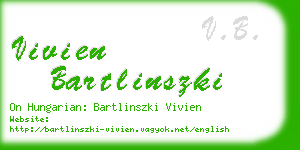 vivien bartlinszki business card